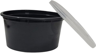 TABLECARE Polypropylene Utility Container  - 500 ml(Pack of 20, Black)