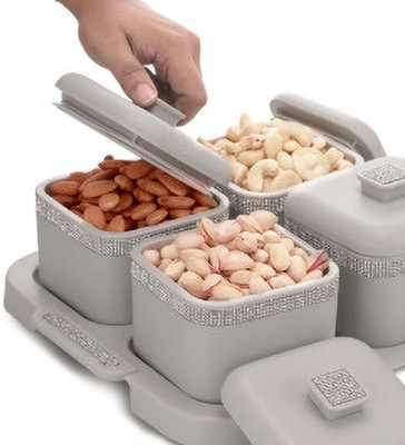 globalxpress Plastic Grocery Container  - 100 ml(Multicolor)
