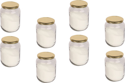 AFAST Glass Utility Container  - 300 ml(Pack of 8, Clear)