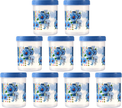 KUBER INDUSTRIES Plastic Utility Container  - 1000 ml(Pack of 9, Blue)