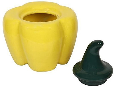 GleamSun Ceramic Pickle Jar  - 500 ml(Yellow)