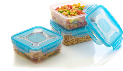MADHULI Plastic Utility Container  - 800 ml(Pack of 3, Blue)