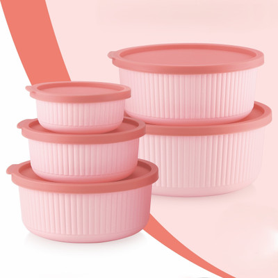 Cosmolin Plastic Utility Container  - 6 L(Pack of 5, Pink)