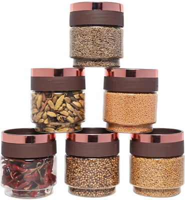 KSI Plastic Grocery Container  - 300 ml(Pack of 6, Brown)