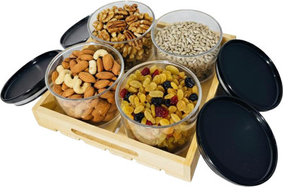 AARDEV Plastic Grocery Container  - 500 ml(Pack of 4, Transparent)