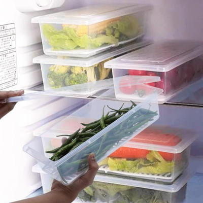 Ecodex Plastic Fridge Container  - 1500 ml(Pack of 6, Clear)