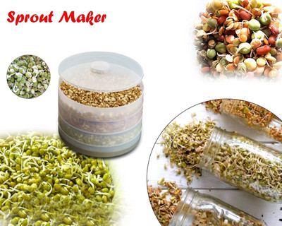 easypocket Plastic Sprout Maker  - 500 ml(Clear)