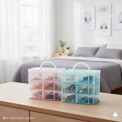 MAXTID Plastic Grocery Container  - 5 ml(Blue, Pink)