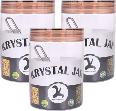 KAMRAN PLAST Plastic Utility Container  - 1100 ml(Pack of 3, Clear)