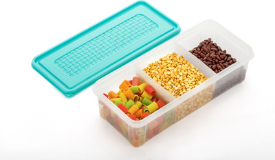 SKYHEART Plastic Fridge Container  - 2000 ml(Green)