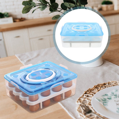 TGOPIT Plastic Egg Container  - 2.8 dozen(Blue)