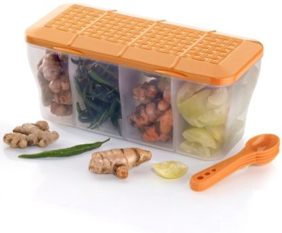 Analog Kitchenware Plastic Grocery Container  - 1800 ml(Orange)