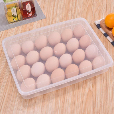 JIGSHTIAL Plastic Egg Container  - 2 dozen(Clear)