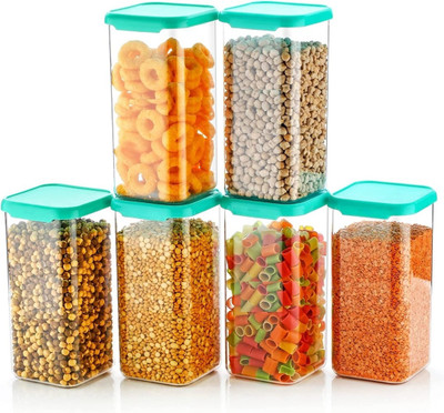 SKYHEART Plastic Cereal Dispenser  - 1500(Pack of 6, Blue)