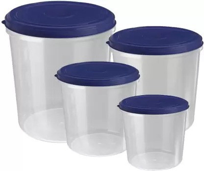 NEELESHWARI Plastic Utility Container  - 3 L, 5 L, 7.5 L, 10 L(Pack of 4, Blue)