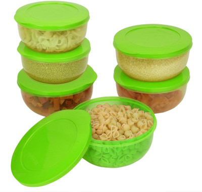 Cutting EDGE Plastic Utility Container  - 400 ml(Pack of 6, Green)