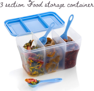 Shreeva Enterprise Plastic Fridge Container  - 750 ml(Blue)