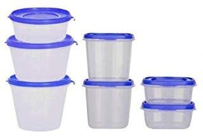 Cutting EDGE Plastic Grocery Container  - 1000 ml, 750 ml, 500 ml, 250 ml, 125 ml(Pack of 7, Blue)