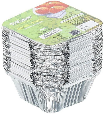 Freshee Aluminium Utility Container  - 120 ml(Pack of 2, Silver, White)