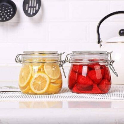 Avresta Glass Grocery Container  - 500 ml(Pack of 2, Clear)