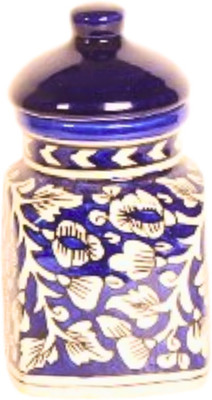 Vairavel Enterprises Ceramic Grocery Container  - 500 ml(Blue)