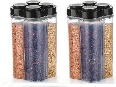 SPIRITUAL HOUSE Plastic Cereal Dispenser  - 1150 ml(Pack of 2, Multicolor)