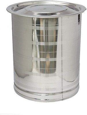 Bhalia Craft Stainless Steel Grocery Container  - 20 L(Grey)