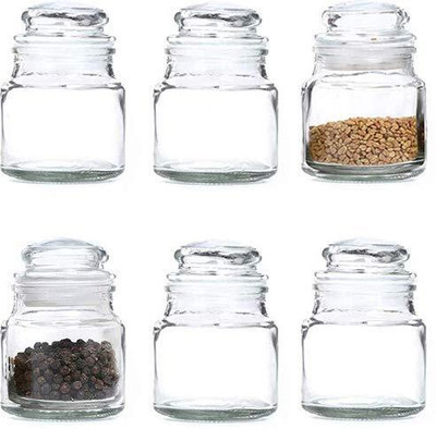 snappyflix Glass Honey Jar  - 100 ml(Pack of 6, Clear)