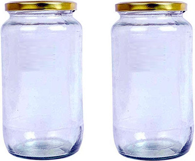 1st Time Glass Utility Container  - 500 ml(Pack of 2, Clear)