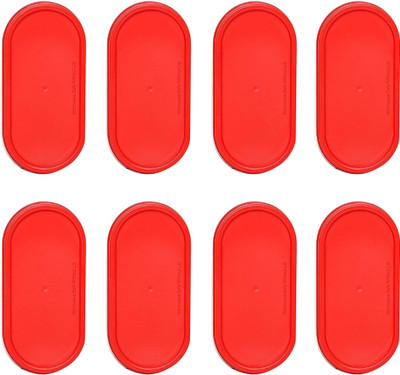 TUPPEWERE Polypropylene Utility Container  - 1100 ml, 500 ml, 1700 ml, 1800 ml(Pack of 8, Red)