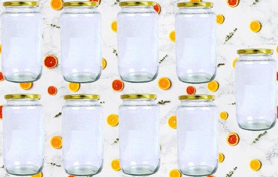 1st Time Glass Utility Container  - 1000 ml(Pack of 9, Clear)