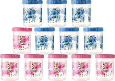 KUBER INDUSTRIES Plastic Utility Container  - 500 ml(Pack of 12, Pink)