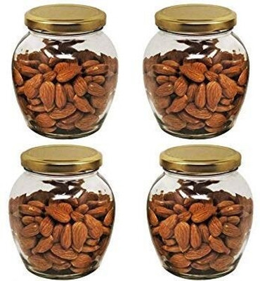 MOOZICO Glass Utility Container  - 400 ml(Pack of 4, Clear)