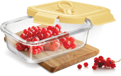 TREO Glass Utility Container  - 380 ml(Yellow)