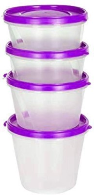 Cutting EDGE Plastic Grocery Container  - 1000 ml, 750 ml, 500 ml(Pack of 4, Purple)