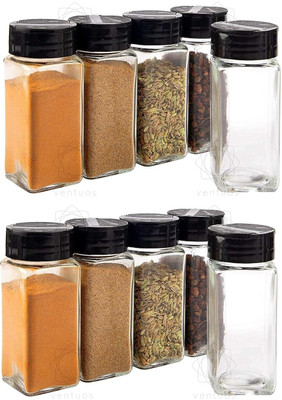 TINSUHG Glass Utility Container  - 120 ml(Pack of 10, Clear)