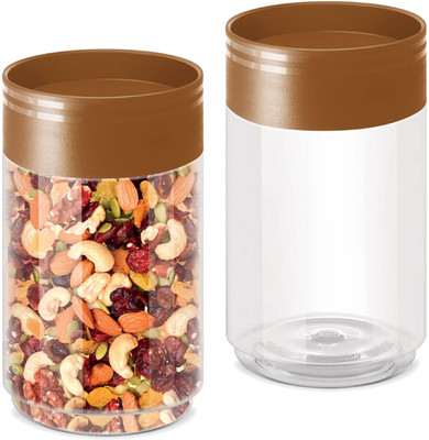 KAVYACRASH Plastic Grocery Container  - 630 ml(Pack of 2, Brown)