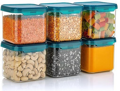 Ecodex Plastic Grocery Container  - 550 ml(Pack of 6, Green)