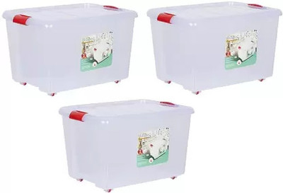 PRAGATI SALES Plastic Utility Container  - 25 L(Pack of 3, White)