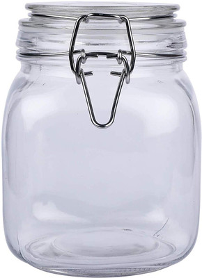 Pure Source India Glass Grocery Container  - 1 kg(Clear)
