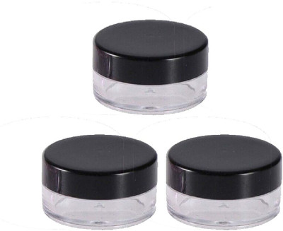 WINKCART Plastic Utility Container  - 8 g(Pack of 3, Clear, Black)