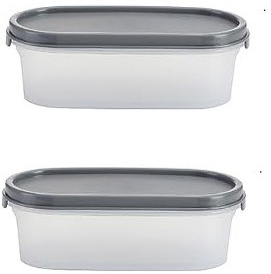 NEELESHWARI Plastic Grocery Container  - 500 ml(Pack of 2, Clear)