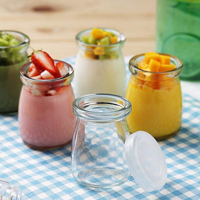 Tanlesa Glass Pickle Jar  - 100 ml(Pack of 4, Clear)