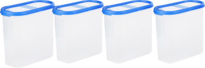 Cutting EDGE Plastic Grocery Container  - 1800 ml(Pack of 4, Blue)
