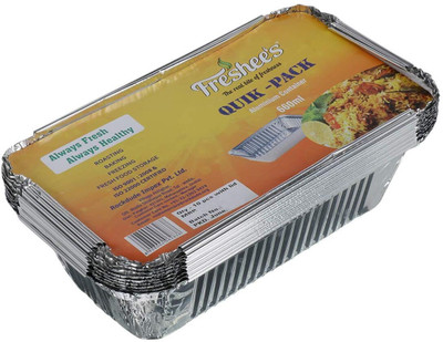 Freshee Aluminium Utility Container  - 660 ml(Silver)