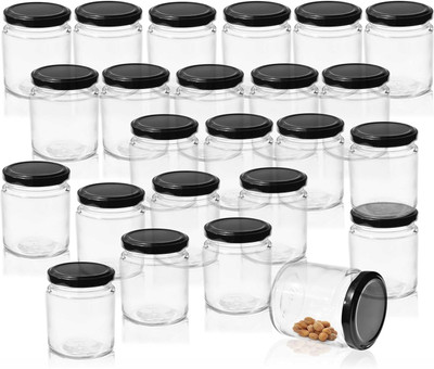 Pure Source India Glass Utility Container  - 50 g(Pack of 24, Clear)