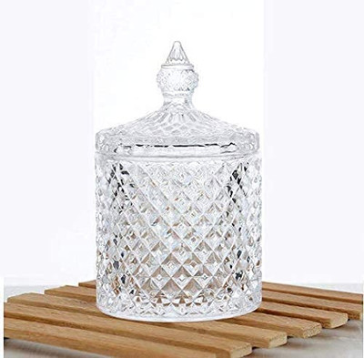 MMTSWorld Glass Cookie Jar  - 330 ml(Clear)