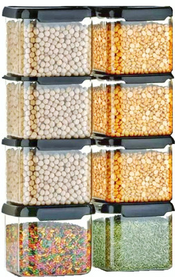 EMBICON Plastic Grocery Container  - 500 ml(Pack of 6, Clear)