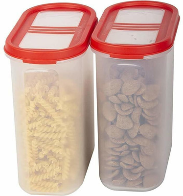 Cutting EDGE Plastic Utility Container  - 1800 ml(Pack of 2, Red)