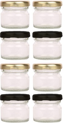 ASIDEA Glass Pickle Jar  - 30 ml(Pack of 8, Clear)